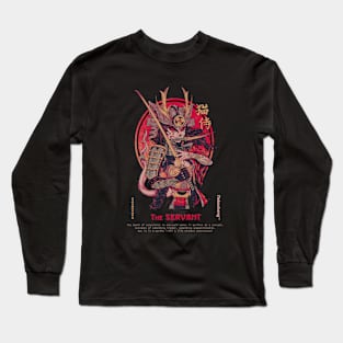 Japanese Samurai Bushido Yakuza Kunoichi Ninja Traditional The Servant Nekocheng #004 Nekobushi Long Sleeve T-Shirt